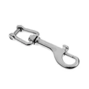 Hook Carabiner Keychain Swivel Clasp Key 16 Stainless Steel