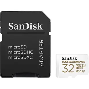 SanDisk 32GB 32G microSDHC【Max Endurance】V30 U3 4K C10 行車紀錄