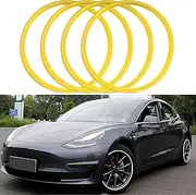 LISHAOHU Tyre Protector, 17-20 Inch Wheel Protection Ring, High-Strength Nylon Material, Wheel Protection Decorative Ring, Scratch-Resistant, Friction-Resistant, Suitable for All Types of Vehicles