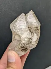 Double terminated glossy herkimer style big size diamond Quartz crystal.