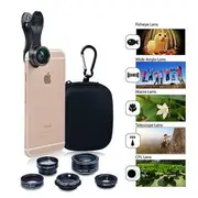 Apexel 5 in 1 Clip on Lens Kit