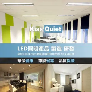 【KISS QUIET】億光燈珠-2400流明/白光限定/條紋燈罩T8 22功耗 LED燈管-20入(LED燈管 T84尺 T8燈管 T84呎)