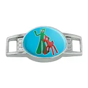 Gumby Pokey Best Friends Clay Art Shoe Shoelace Tag Runner Gym Charm