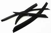 Window Visor Car Door Visor Side Window Deflector Shade Sun Rain Shield Silver Trips Eaves Fit for Kia Morning