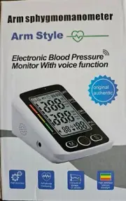 Arm Blood Pressure Monitor Digital BP Cuff LCD Pulse Meter Adjustable Voice US