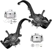 Front Steering Knuckles Hubs Calipers Brackets for Ford Fusion Milan MKZ Zephyr (for: Ford)