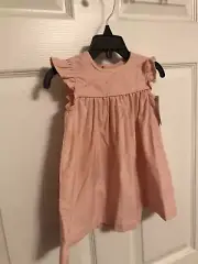 carters baby pink corduroy jumper dress size 9m nwt H41