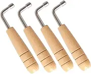 OFFIGAM 4pcs Lyre Harp Tuner Tool: Professional Adjustment Wrench for String Instrument Lightweight Wrench for On-the-go Musicians