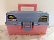 Plano Fishing Equipment 2-Tray Tackle Box With Dual Top Access Periwinkle/Pink
