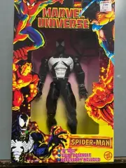 1997 Marvel Universe Black Symbiote Suit Spider-Man 10" Figure- #sjul23-343
