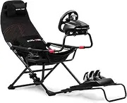 GTPLAYER Sim Racing Cockpit Foldable & Adjustable for High Performance Sim Racing Compact & Flexible Supports All Steering Wheels & Pedals for PC Wheel and Pedals Not Included (Red)