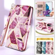 For Samsung A13 A33 A53 A12 A22 A52S A72 Case Marble Leather Wallet Flip Cover