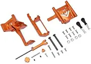 Arrma 1/7 Infraction V2 6S BLX ARA7615V2 Upgrade Parts Aluminium Handbrake Kit + Center Differential Cover - 31Pc Set Orange