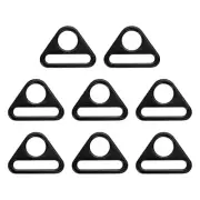 Triangle Buckles Adjuster Triangle D Rings Strap 1 1/2 Inch Black