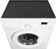 Washer and Dryer Covers for the Top, 23.6×19.7 Inch Silicone Washer Top Protector, Non-slip Waterproof Washing Machine Cover Protector Top Load for Laundry & Kitchen (Black)