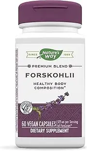 Nature's Way Forskohlii Standardized ForsLean 20% Forskolin, 60 Vcaps