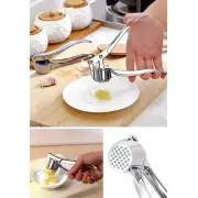 Stainless Steel Garlic Press Crusher Squeezer Masher Mince Manual KitchenTool