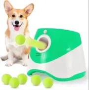 Dog Ball Launcher with 6 Tennis Balls, Automatic Dog Ball Thrower for Indoor