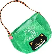 OKUMEYR Halloween Candy Bags for Treats Reusable Cloth Pouches with Halloween Themed Designs for Party Favors and present Wrapping for Friends