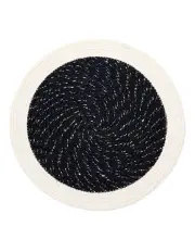 [Fab Habitat] Rosella Round Placemat 4 Pack 8 cm in Cream