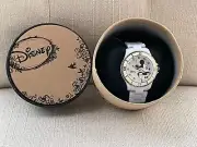 Disney Minnie Mouse Wristwatch White Band Quartz Analog Watch in a Disney box