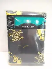 DISNEY TIM BURTONS NIGHTMARE BEFORE CHRISTMAS TABLECLOTH 60X102 IN Oogie