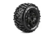 Louise RC LOULT3350B MFT X-Mallet Sport Monster Truck Tires, 24mm Hex, Mounted o