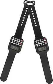 TOGEVAL 2pcs Calculator Watch Watches Toys Watch with Calculator Calculation Watch for Children Calculator Wrist Watch Calculators for Small Calculator Mini Child Watch Black PVC