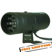 Auto Meter 5332 Shift Light, 12 Amber LED, Pedestal, Black, Super-Lite
