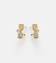 [Suzanne Kalan] Suzanne Kalan 14kt gold mini hoop earrings with gemstones One Size multicoloured