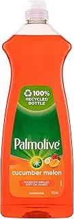 Palmolive Dish Regular Dishwashing Liquid, 750mL, Cucumber Melon, Tough on Grease, Soft on Hands