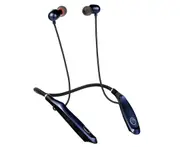 Wireless Earbud HiFi Intelligent Noise Reduction IPX5 Waterproof Bluetooth-compatible5.0 Neckband Stereo Sports Earphone for iPhone-Blue