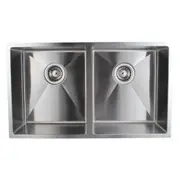 770*440*230mm ACA 304 Stainless Steel Double Bowls Top/Undermount Kitchen/Laundry Sink