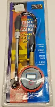 "Pressure Inc." Digital Tire Inflator Gauge Air Chuck 0-160 PSI