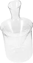 iplusmile 1Pc Classic Glass Wine Decanter with Ice Bucket Elegant Transparent Wine Dispenser for Red and Wine for Entertaining and Enhancing Flavor Your Home Bar