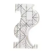 Plastic Ruler Acrylic Patchwork Multi-Purpose Quilting Template Ruler Curve Tool