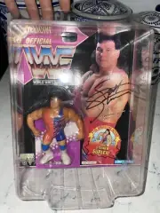 AUTOGRAPHED WWF WWE Hasbro Series 9 Scott Steiner Wrestling Figure Vintage