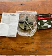 CR AFTSMAN 6 1/2" 4 JAW WOOD LATHE CHUCK-NOS-INSTRUCTION SHEET-RATCHET 1/4" KEY