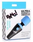 Bang! 10X Ultra Powerful Silicone Mini Wand - Blue ~~PREMIUM SILICONE~~
