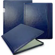 For ReMarkable Paper Pro Case Card Slots Stand PC+PU Leather E-Reader Cover with Pen Holder - Dark B Multicolor Dark Blue
