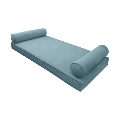 V5 Velvet Indoor Daybed Mattress Pillow Cover Complete Set Pipe Trim Full AD355
