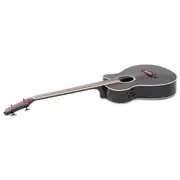 Karrera 4 String Acoustic Bass Guitar Electric Pickup 4 Band Equaliser Black