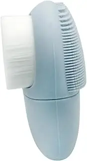 1Pc Double Head Silicone Facial Brush Manual Face Cleansing Tool for Gentle Skin Care Lightweight and Portable Cleansing Brush Light Blue