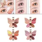 Portable 6 Colors Butterfly Eyeshadow Palette Shimmer Matte Women Gifts