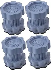 TEHAUX 4Pcs Vibration Pads for Washer and Dryer Nonskid Stabilizer Mats for Drum Washing Machines Noise Reduction Enhance Stability Prevent Movement