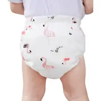 在飛比找PChome24h購物優惠-【6件入】學習褲 6層紗嬰兒尿布褲