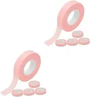 minkissy 2sets Eyelash Extension Adhesive Tape Lash Extension Kit Non-Woven Lash Tape for Salon Pain-Free Design Air Holes Perfect for Makeup Salons 5pcs*2