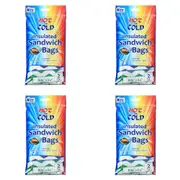 8pc Jay Bags Hot & Cold Magic Insulated Sandwich Bags Zip Lock 8.25x8.5''