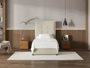 My Style Framed Headboard & Drawer Base - King Single / Batiste Nougat / Standard Base