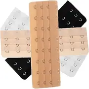 [JEWEDECO] Elastic Bra Band Extender Pack Bra Back Extender for Women's Corset Bustier
